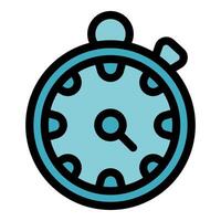 Stopwatch measuring time with precision and accuracy vector