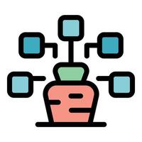 Data mining concept, extracting valuable information from raw data vector