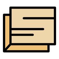 Stack of paper representing documents or invoices vector