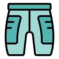 Hunter shorts with pockets showing modern hunting apparel vector