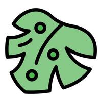 Green tropical leaf showing sustainability and nature vector