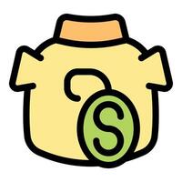 Money box shaped like a jar with dollar coin entering vector