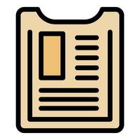 Identification card with photo and lines of text representing personal information vector
