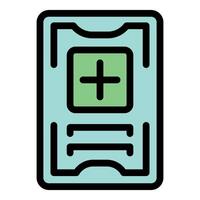 Medical record representing healthcare management and patient data vector