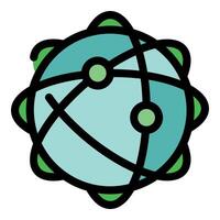 Global network connecting world through digital innovation and technology vector