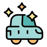 Clean car showing sparkling cleanliness and shine vector