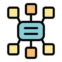 Data integration connecting multiple sources into central hub vector