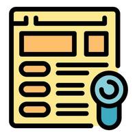 Web design creating interactive online platform with content management system vector