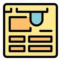 Web design project with hanging bookmark icon, streamlining online navigation and user experience vector