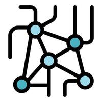 Neural network representing machine learning and artificial intelligence vector