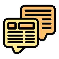 Online chatting with news update and instant messaging vector