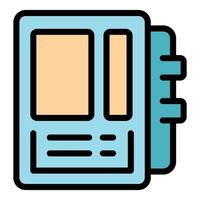 Modern user interface showing a retro handheld console design vector