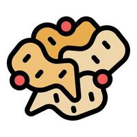 Ginger root growing underground with red buds and roots vector