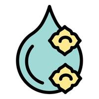 Water drop with two sanitary pads for menstrual hygiene vector