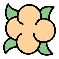 Cauliflower icon representing fresh vegetable and healthy eating vector