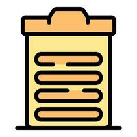 Clipboard showing a list of items for efficient task management vector