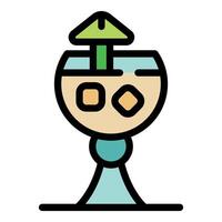 Glass with ice cubes and upward arrow representing increasing alcohol consumption vector