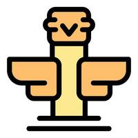 Cartoon ostrich running with open wings and happy face vector