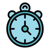 Stopwatch showing time passing, clock counting down, and time management concept vector