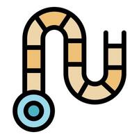 Board game showing winding path leading to starting point vector