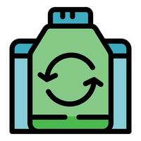 Recycling laundry detergent representing eco friendly cleaning practices vector