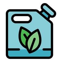 Eco friendly biofuel jerrycan promoting sustainable energy and environmental conservation vector