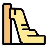 Playground slide providing fun and recreation for children vector