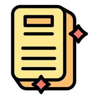 Clean and sparkling document symbolizing purity and order vector