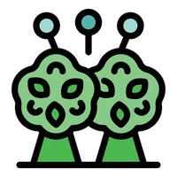 Sensor network monitoring smart agriculture growth and collecting environmental data vector