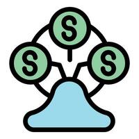 Money laundering scheme generating profit with dollar symbol vector