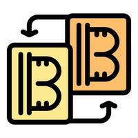 Cryptocurrency exchange trading baht to baht converting transferring sending receiving vector