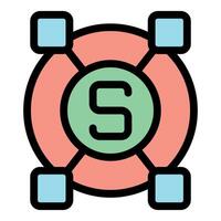 Scalability icon representing expanding business and adaptive system vector