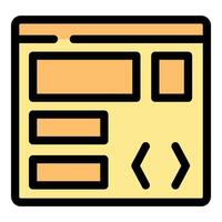 Web template showing navigation arrows and content placeholders vector