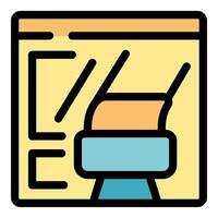Web design software creating website layout with brush tool vector