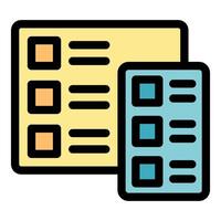 Online survey, choosing answer, answering questions, filling checklist, internet quiz vector