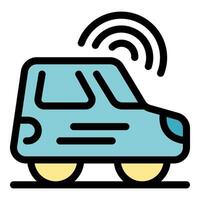 Smart car sharing wireless technology connecting people through mobile app vector