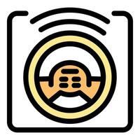 Smart steering wheel transmitting data for autonomous driving vector