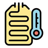 Heating system maintaining optimal temperature with thermostat control vector