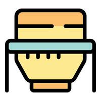 Smart home trash can managing waste efficiently vector