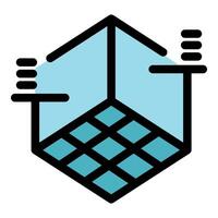 Blockchain technology providing secure and transparent transactions in digital economy vector