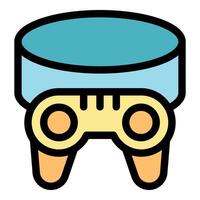 Wireless gamepad connecting to mobile phone via bluetooth for gaming vector