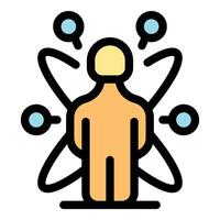 Person managing multiple tasks, multitasking and time management concept vector