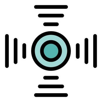 Sensor detecting and transmitting signals wirelessly vector