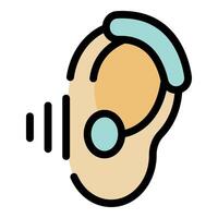 Hearing aid improving ear functionality and sound perception vector