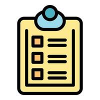 Clipboard showing checklist for completing tasks efficiently vector