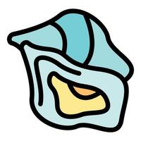 Cartoon seashell evoking beach vibes and ocean wonders vector