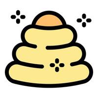 Round beehive storing honey and protecting bees is making honeycomb vector