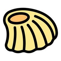 Seashell creating a tropical vibe, embracing coastal elegance vector