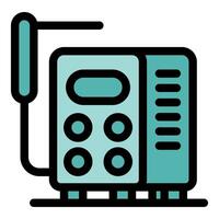 Radio transceiver receiving signals with antenna extended vector