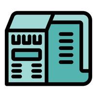 Web hosting server providing online data storage and network connectivity vector